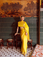 Handwoven Mustard Yellow Blouse