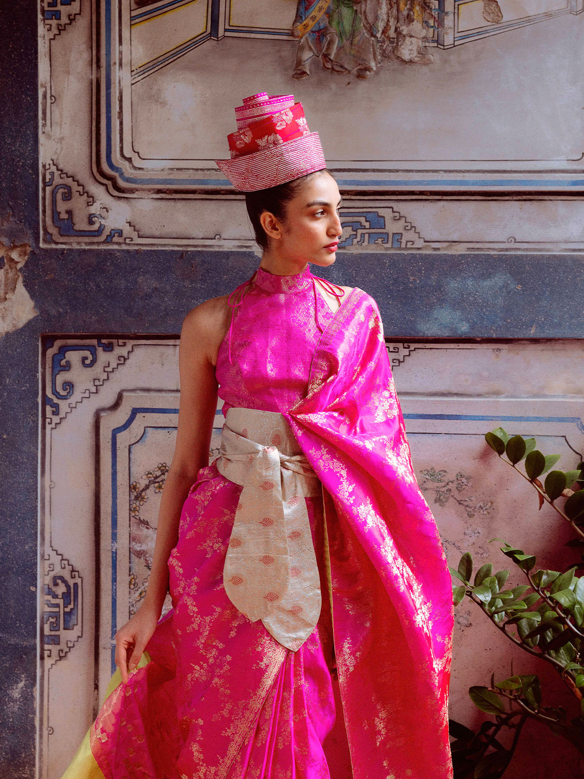 Handwoven Deep Pink Saree