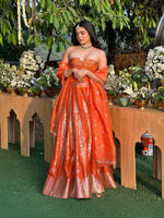 Mithila Palkar in the Crimson Kiss Lehenga