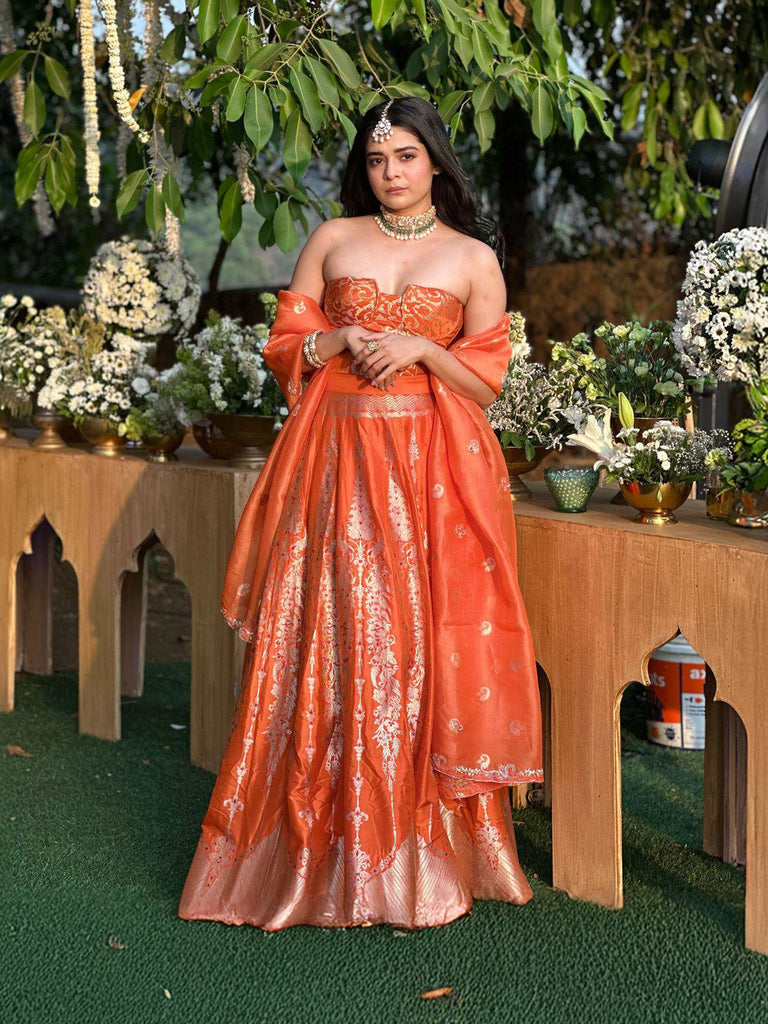 The 'Crimson Kiss' Lehenga