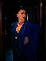 Handwoven Midnight Blue Silk Saree