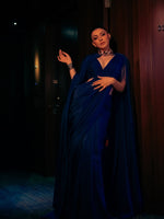 Handwoven Midnight Blue Silk Saree