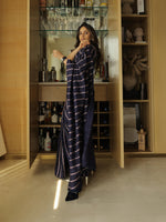 Navy Blue Bumblebee Saree