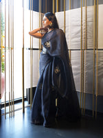 The 'Midnight Kiss' Saree