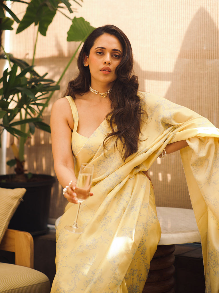 The Rio Saree in Yellow
