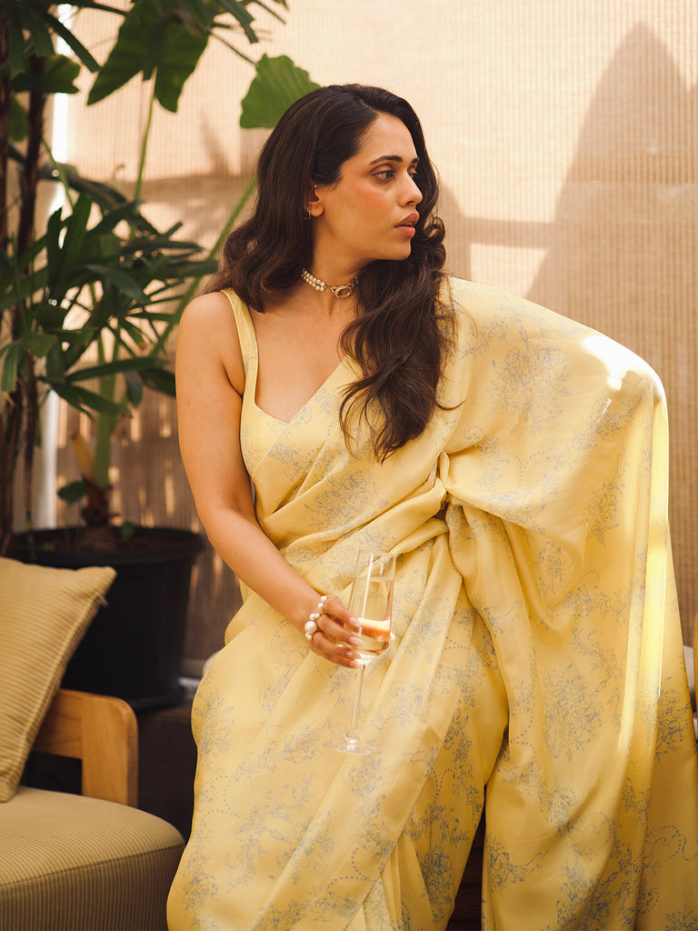 The Rio Saree in Yellow