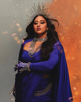 Handwoven Midnight Blue Silk Saree