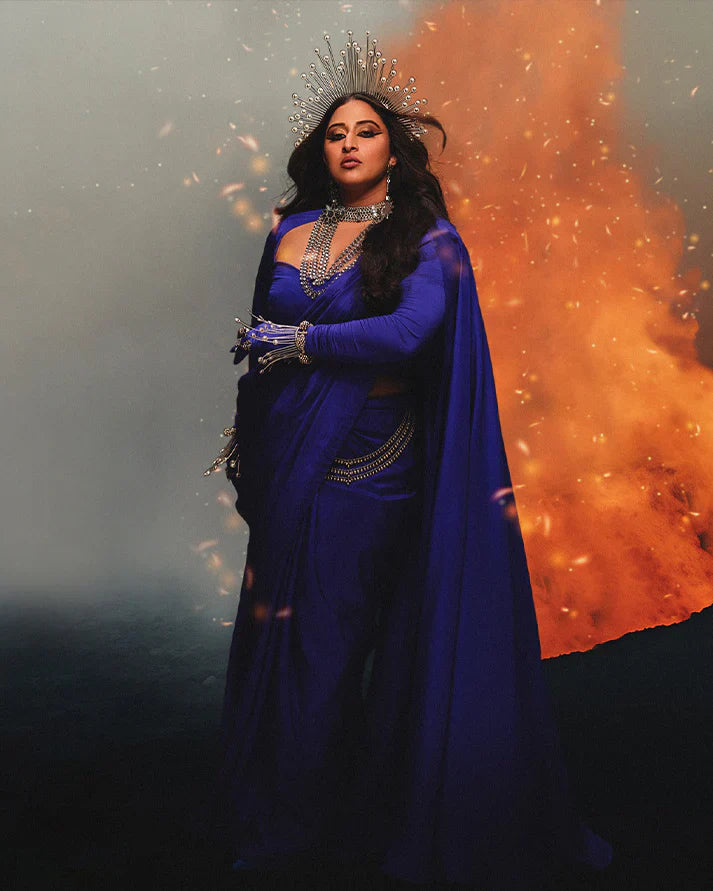 Handwoven Midnight Blue Silk Saree