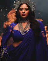 Handwoven Midnight Blue Silk Saree