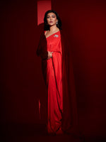 Handwoven Ruby Red Silk Saree