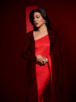 Handwoven Ruby Red Silk Saree