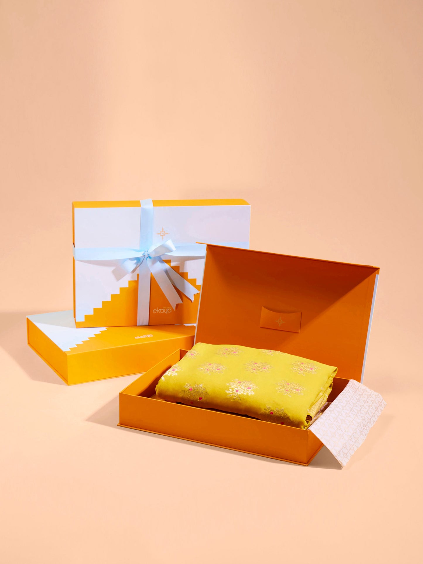 Mira Rajput Kapoor In Handwoven Yellow Georgette Saree