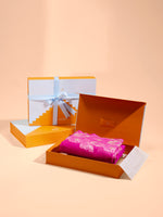 Handwoven Pink Georgette Saree