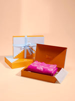 Handwoven Pink Georgette Saree