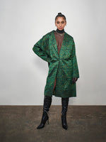 Green Labyrinth Long Coat