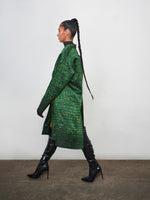 Green Labyrinth Long Coat