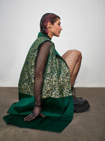 Megabyte Green Sleeveless Coat
