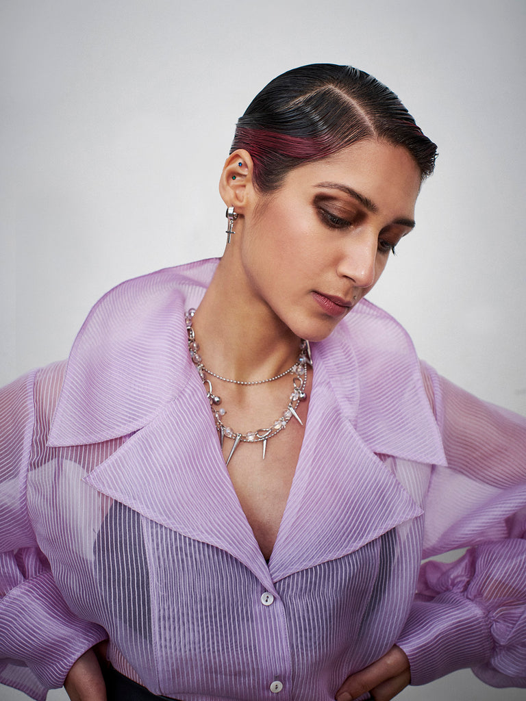 Lilac Organza Shirt