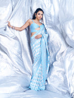 Powder Blue Gerum Saree