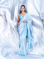 Powder Blue Gerum Saree