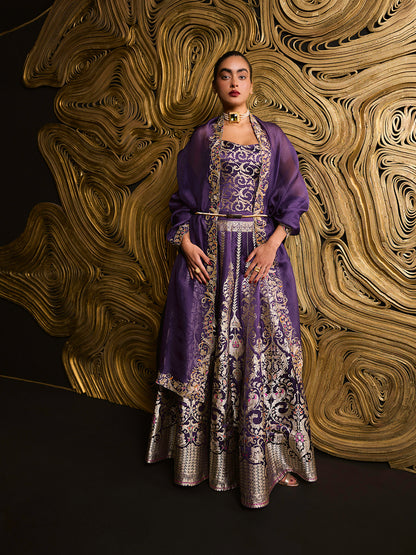 The 'Forever Mine' Lehenga in Purple