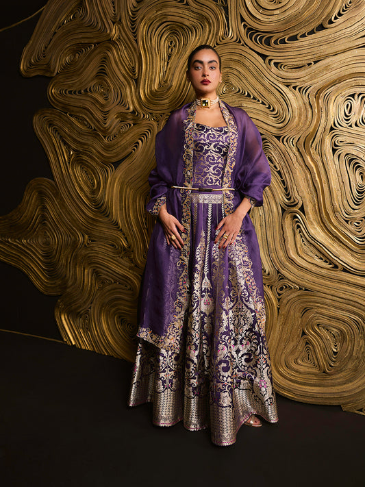 The 'Forever Mine' Lehenga in Purple