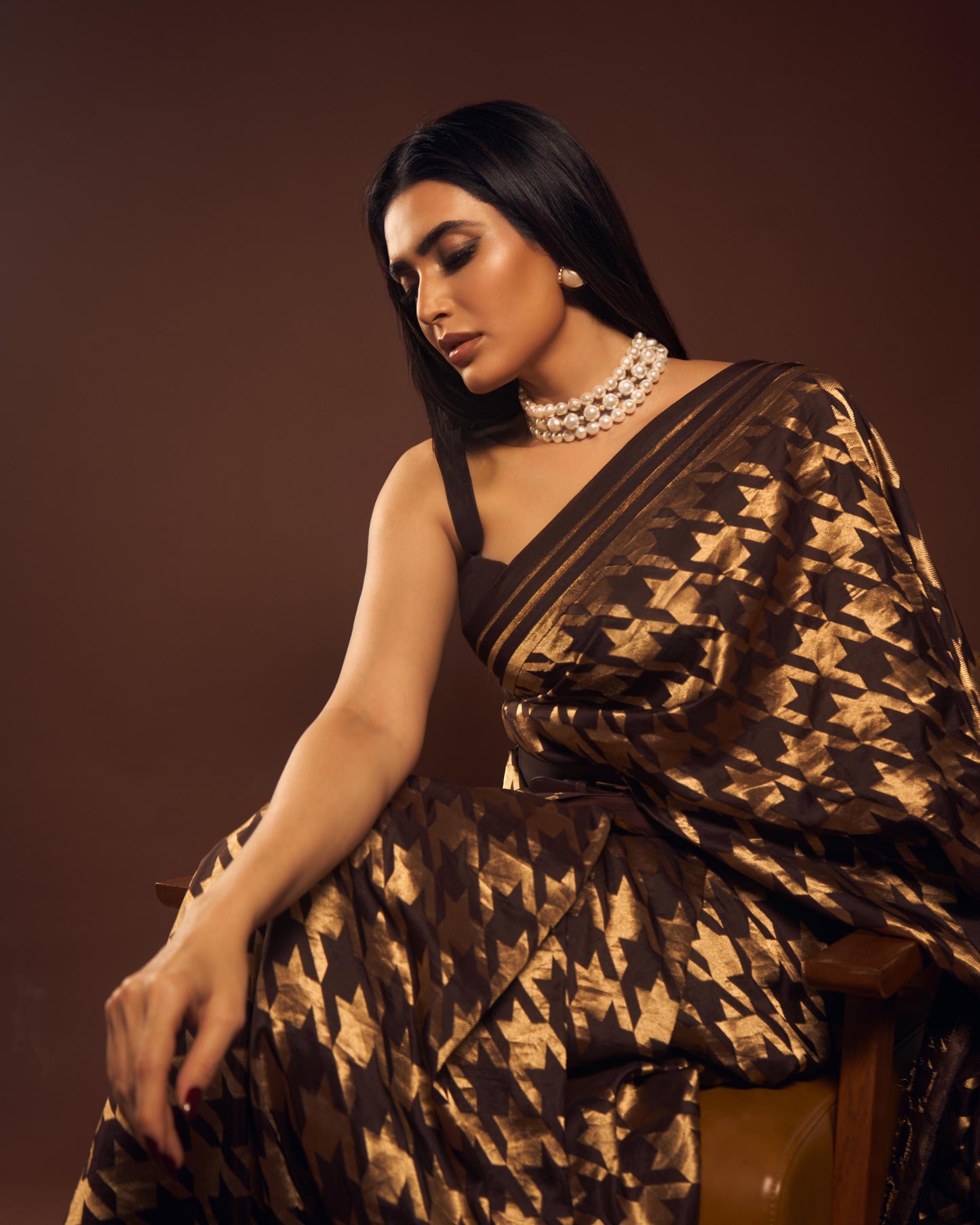 Espresso Gerum Saree
