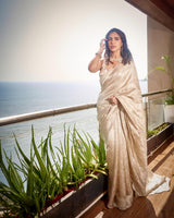 The Jenna Saree In Champagne