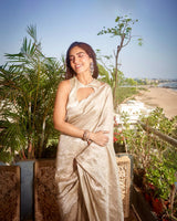 The Jenna Saree In Champagne