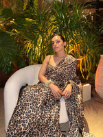The Cheetah Print Saree