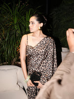 The Cheetah Print Saree