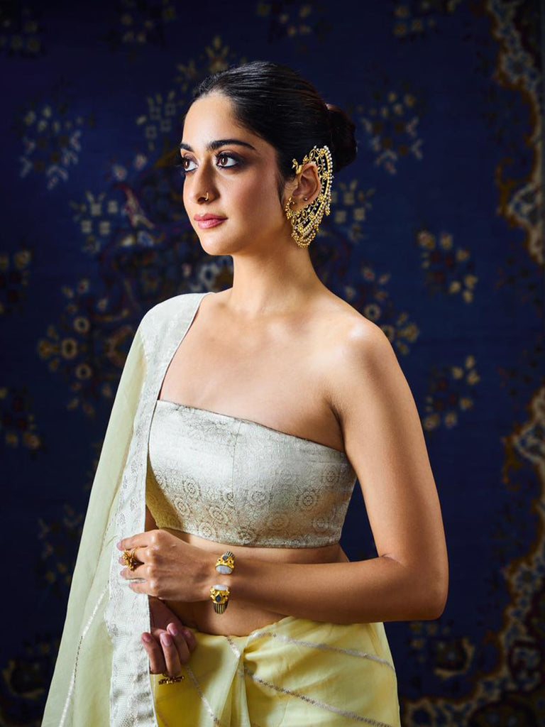 The Ivy Saree In Lemon