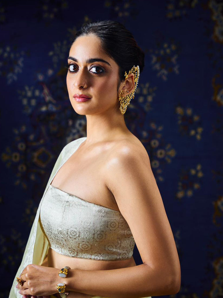 The Ivy Saree In Lemon