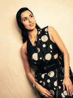 Black Confetti Saree