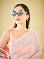 The Luna Saree In Peach