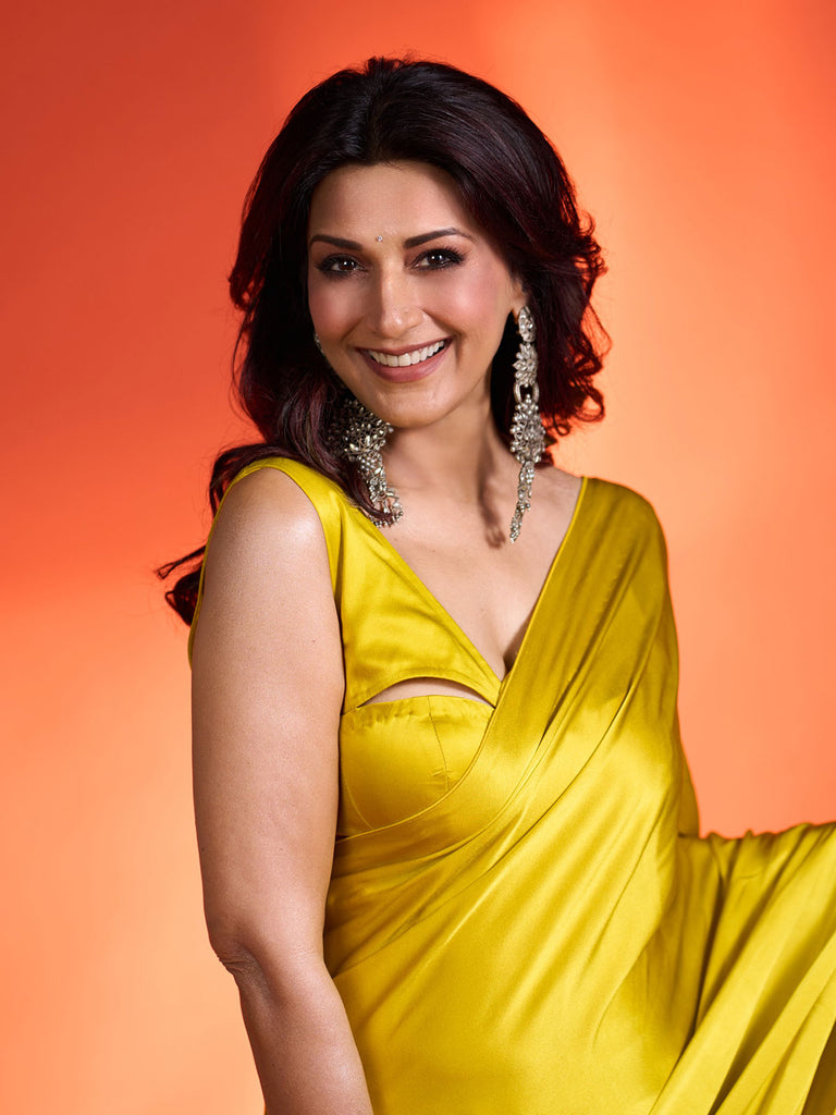 Handwoven Citrine Yellow Silk Sarees