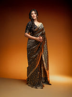 The 'True Love' Saree in Black