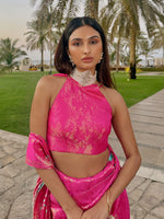 Handwoven Deep Pink Saree