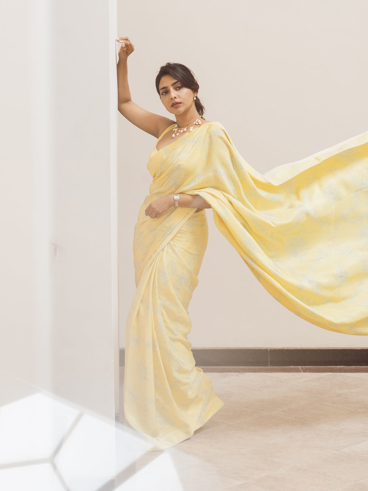The Rio Saree in Yellow