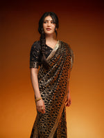 The 'True Love' Saree in Black