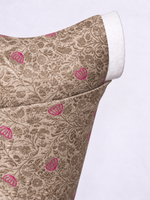 Handwoven Honey Taupe Banarasi Emboss Blouse Fabric