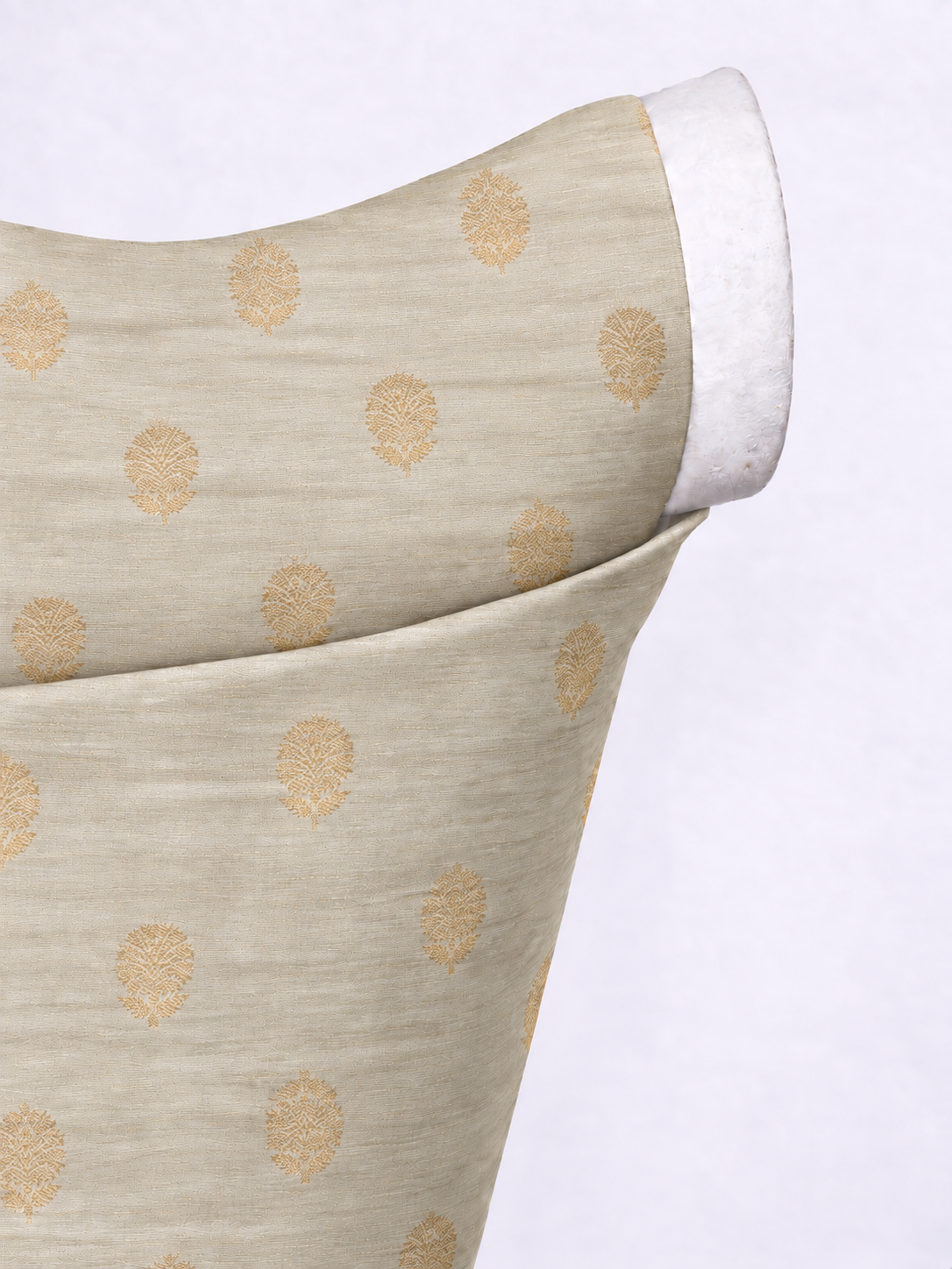Handwoven Off-White Cutwork Blouse Fabric
