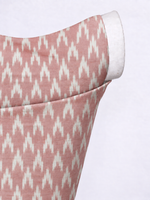 Handwoven Salmon Pink Cutwork Blouse Fabric