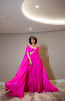 Handwoven Ekaya Pink Silk Saree