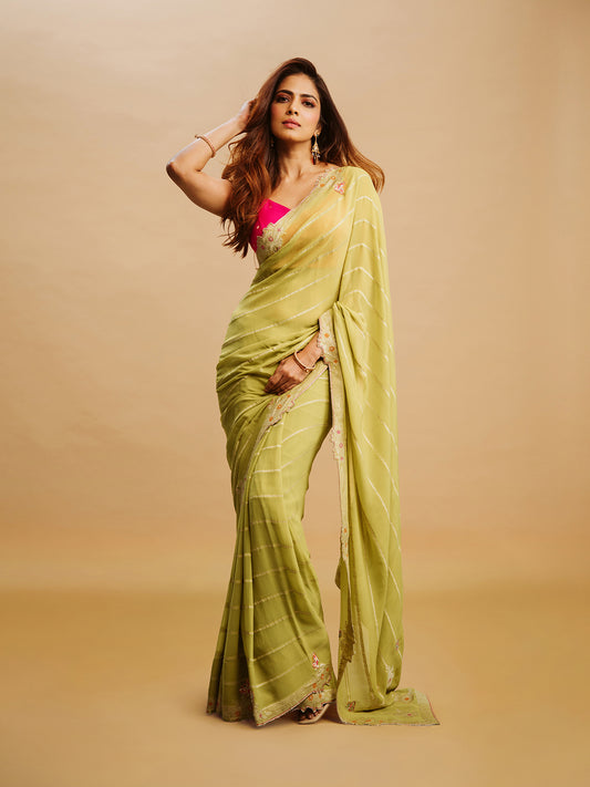Lush Lemonade Saree