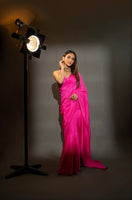 Handwoven Ekaya Pink Silk Saree