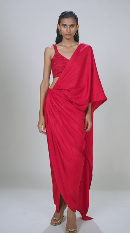 Nia Handwoven Pre-draped Saree