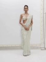 Handwoven Pastel Green Saree