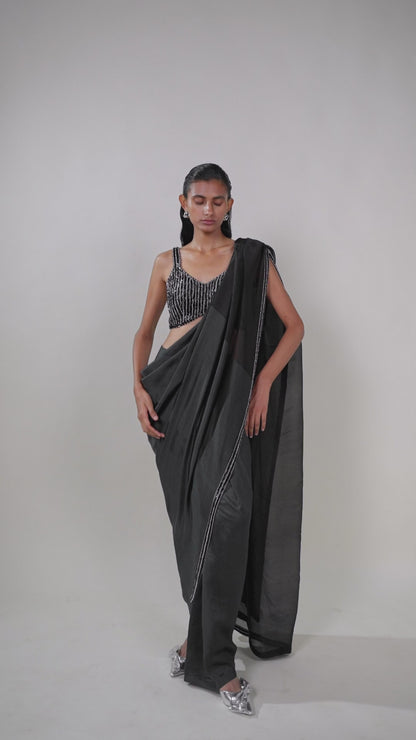 Kasha Handwoven Pre-draped Saree