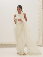 The Luna Saree In Off-white